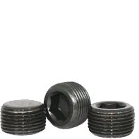 Factory Price 1 1/4"-11 1/2 Pipe Plugs, 3/4" Taper, Hex Dry-Seal, Black Oxide, Alloy Steel, Made in USA, Qty 25