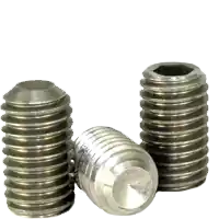 Hassle-Free Returns M2.5-0.45 x 6 mm Socket Set Screws, Cup Point, 18-8 Stainless Steel A2, Coarse (UNC), Qty 100