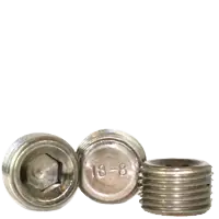 Factory Price 1/16"-27 Pipe Plugs, NPTF, 3/4" Taper, Hex Dry-Seal, 18-8 Stainless Steel A2, Made in USA, Qty 100