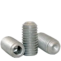 Weekend Sale 10-32 x 5/8" Socket Set Screws, Cup Point, Zinc-Bake Cr+3, Fine (UNF), Alloy Steel, Qty 100