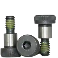 Same Day Shipping 1/2"-3/8-16 x 4" Socket Shoulder Screws, Nylon-Patch Thermal Black Oxide, Coarse (UNC), Alloy Steel, Qty 25
