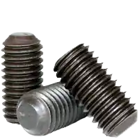 Holiday Sale 10-24 x 1" Socket Set Screws, Non-Standard, Flat Point, Black Oxide, Coarse (UNC), Alloy Steel, Qty 100