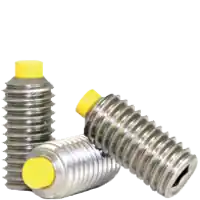 8-32 x 5/8" Socket Set Screws, Nylon-Tip, 18-8 Stainless Steel, Coarse (UNC), Qty 100 Cheap