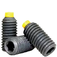 3/8"-16 x 5/8" Socket Set Screws, Nylon-Tip, Black Oxide, Coarse (UNC), Alloy Steel, Qty 100 Save Now
