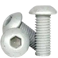6-32 x 1/2" Button Head Socket Cap Screws, Mechanical Zinc Cr+3, Full Thread, Coarse (UNC), Alloy Steel, Qty 100 Holiday Sale