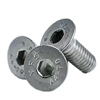 High Quality M8-1.25 x 45 mm Flat Head Socket Cap Screws, 316 Stainless Steel A4, Partial Thread, Coarse (UNC), Qty 100