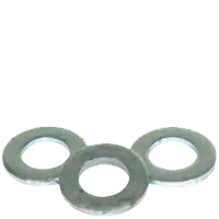 M10 Flat Washers, Narrow, Zinc-Blue Cr+3, Thru-Hardened, Made in USA, Qty 100 Budget