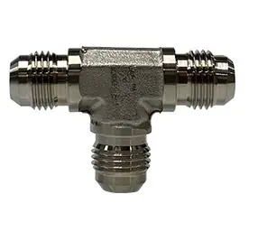 Shop Now Midland Metal SS2603-04-04-04 Bulkhead Tee, 1/4 in Male JIC x 1/4 in Male JIC x 1/4 in MJIC, Stainless Steel