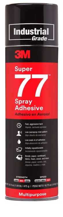 3M Spray Adhesive,Size 20 oz.,Multipurpose 77 Place Order
