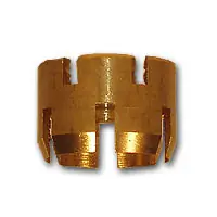 Fan Favorite Midland Metal HE60-6 Hose End - Sleeves, MAF AIR BRAKE, 3/8 I.D. Hose End Sleeve, MAF/USA Brass Fittings