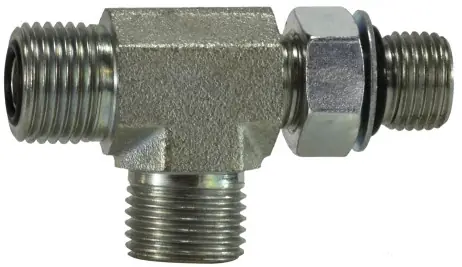 Flash Sale Midland Metal FS680488 Run Tee, 13/16 in Male ORFS x 13/16 in Male ORFS x 3/4 in Male ORB, Steel