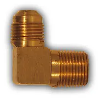 Best Choice Midland Metal 249X4X4 MAF/USA Flare x MIP Elbow, MAF/USA FLARE, 1/4Flx1/4Mpt B/Stk Sae Elbow, MAF/USA Brass Fittings
