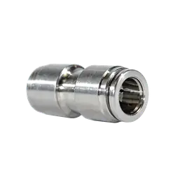 Markdown Midland Metal 20017NIC Union with Nickel Collet, 1/8 in Push to Connect x 1/8 in Push to Connect, Brass