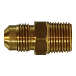 Place Order Midland Metal 10262L Adapter, 3/8 in Male SAE 45 deg Flared x 1/8 in MPT, Brass