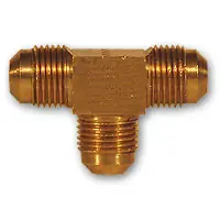 Midland Metal 244X4 MAF/USA Flare Tee, MAF/USA FLARE, 1/4 Flare Sae Barstock Tee, MAF/USA Brass Fittings Place Order