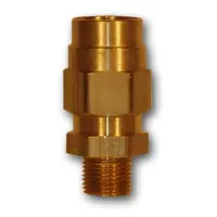 Midland Metal HE68-88 Hose End - Connector Complete, MAF AIR BRAKE, 1/2He x 1/2Mpt Hose End Male, MAF/USA Brass Fittings Reduced Price