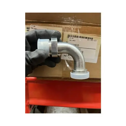 Factory Price Midland Metal 17042032 90 deg Adapter Elbow, 1-1/4 in JIC x 2 in Code 61 Flanged, Steel