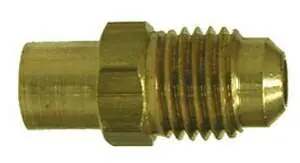Discount Midland Metal 10600 Flare x SWT Elbow, SAE 45 Deg Flare, 1/4 Flare x 1/4 Sweat Adapter, Brass Fittings
