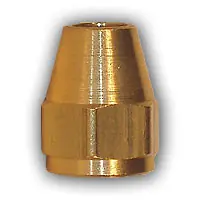 Genuine Mid-America Fittings 21110X10 Hex Short Rod Nut, 5/8 in SAE 45 deg Flare, Brass
