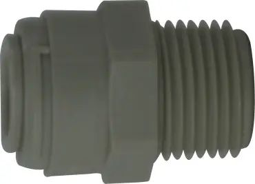 Midland Metal 20046P Straight Adapter, 5/32 in Push-In Tube x 1/4 in MIP, Plastic Price Drop