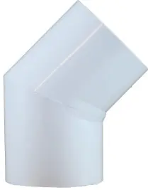 Best Choice Midland Metal 55734 45 deg Elbow, 2-1/2 in Slip x 2-1/2 in Slip, PVC, White, SCH 40 Schedule