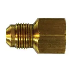 In Demand Midland Metal U3-4A Female Adapter, SAE 45 Deg Flare, 1/4 x 1/8 Adapt 45Deg Flare- Tube To Fpt, Brass Fittings