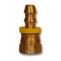 Midland Metal 29PO6-66 Push-On 45-Deg SAE Flare Swivel, MAF/USA HOSE BARB, 3/8 Hid x 3/8 Fe 45 Sae Swivel, MAF/USA Brass Fittings Hot Deal