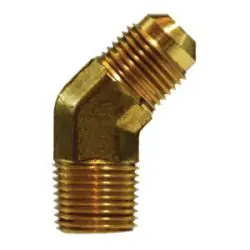 Order Now AMC 04095-0806-001 45 deg Elbow, 1/2 in Male 45 deg Flared x 3/8 in Male NPTF, Brass