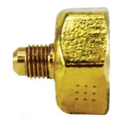 AMC 04030-1206 Cylinder Adapter, 3/4 in SAE 45 deg Male Flared x 3/8 in FIP, Brass Direct From Factory