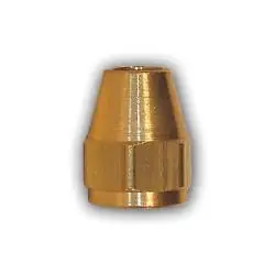 Clearance Mid-America Fittings 21110X5 Hex Short Rod Nut, 5/16 in SAE 45 deg Flare, Brass
