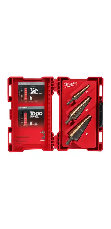 Milwaukee Tool 48-89-9291 Cobalt Step Bit Kit (3PC) Limited Offer