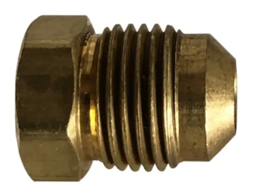 Same Day Shipping AMC 704039-06 Plug, 3/8 in 45 deg Flared, Brass