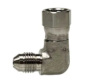 Weekend Sale Midland Metal SS6500-12-12 90 deg Elbow, 3/4 in Male JIC x 3/4 in Female JIC Swivel, Stainless Steel