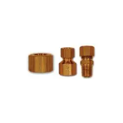Midland Metal 261X6 MAF/USA COMP Nut, MAF/USA COMPRESSION, 3/8 Od Compression Nut Sae, MAF/USA Brass Fittings Fast Shipping
