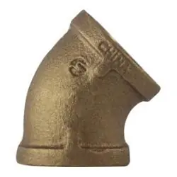 AMC 38107-64 45 deg Elbow, 4 in FPT x 4 in FPT, Bronze Price Drop