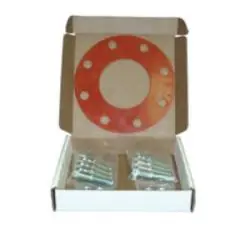 Midland Metal 988245 Bolt and Gasket Set, 2 in Nominal, 150 psi Pressure, 304 Stainless Steel/Rubber Last Chance