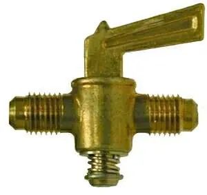 Markdown Midland Metal 46115 Shut-Off Cock, 1/4 in Nominal, Male Flared, Forged Brass Body
