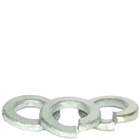 M24 Split Lock Washers, Zinc-Blue Cr+3, Thru-Hardened, DIN 127B, Qty 25 Premium