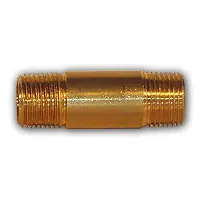 New Release Midland Metal 113-640 MAF/USA Long Nipples, MAF/USA PIPE, 3/8 x 2 1/2 Yellow Br Nip, MAF/USA Brass Fittings