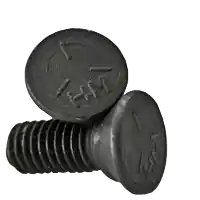 5/8"-11 x 3" Plow Bolts, 3 Head, Grade 5, Plain Finish, Full Thread, Qty 25 Free Returns