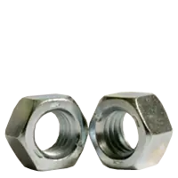 Buy Direct 1 1/4"-7 Hex Nuts, Grade 5, Zinc Cr+3, Coarse (UNC), Medium Carbon Steel, Qty 10