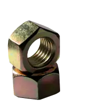 5/8"-11 Hex Nuts, Zinc-Yellow Cr+6, Coarse (UNC), Low Carbon Steel, Qty 50 Must Have