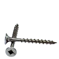 Latest 12-7 x 4"/2-3/4" Drywall Screws (Wood & Deck), Square Drive Bugle Head, Type 17, 18-8 Stainless Steel, Qty 100