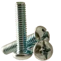 1/4"-20 x 2 1/2" Machine Screws, Phillips/Slotted Combo Round Head, Zinc Cr+3, Full Thread, Qty 100 Save Now