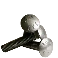 5/16"-18 x 4" Carriage Bolts, Hot-Dipped Galvanized HDG, Grade A, A307, Full Thread, Coarse (UNC), Qty 50 Fan Favorite