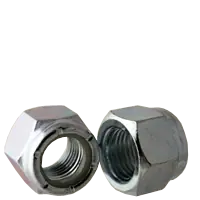 7/8"-9 Nylon Insert Lock Nuts, NU (Heavy), Grade N2 (A), Zinc Cr+3, UNC Coarse, Low Carbon Steel, Qty 25 Direct From Factory
