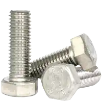 Buy Online M4-0.70 x 50 mm Hex Cap Screws, 18-8 Stainless Steel A2, Full Thread, Coarse (UNC), DIN 933, Qty 100