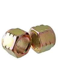 Save Now 1"-8 Nylon Insert Lock Nuts, Grade C (N8), Zinc-Yellow Cr+6, Qty 25