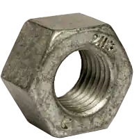 7/8"-9 Heavy Hex Nuts, Hot-Dipped Galvanized HDG, Grade 2H, Coarse (UNC), A194 / SA 194, Qty 25 Special Offer