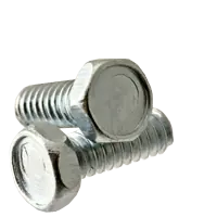 One Day Deal 12-24 x 3/8" Machine Screws, Unslotted Indented Hex Head, Zinc Cr+3, Full Thread, Coarse (UNC), Qty 100